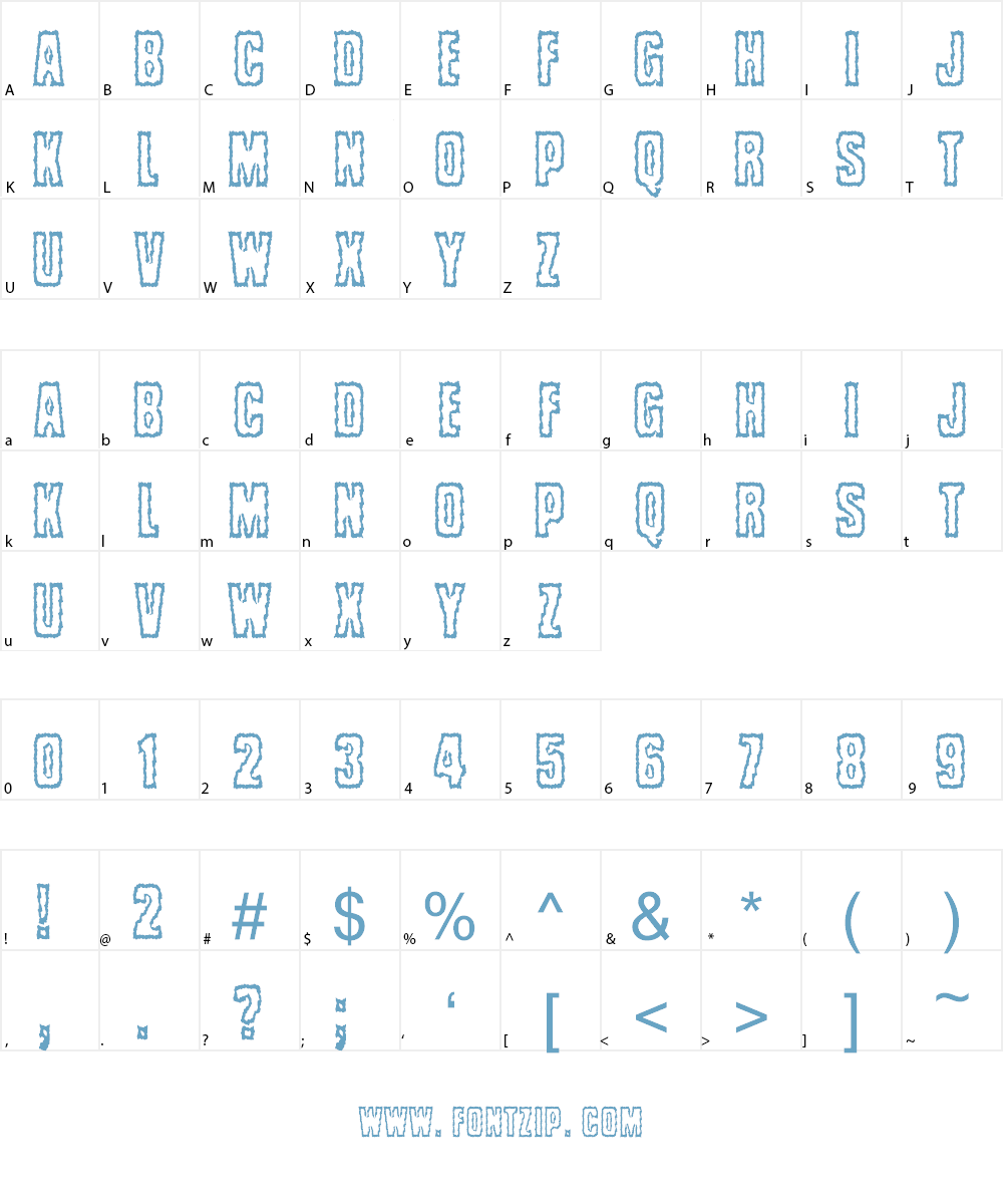 Brrritty Font Character