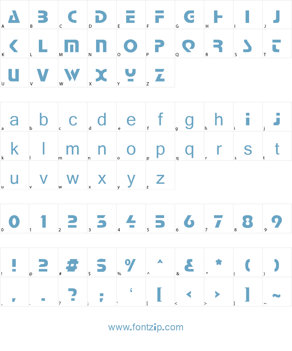 Comaro Font Character