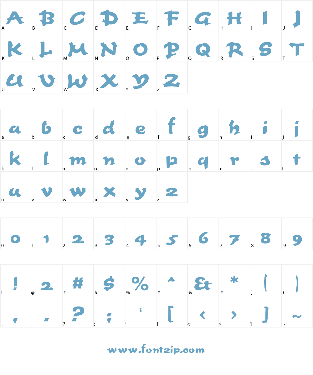 Fettash Font Character