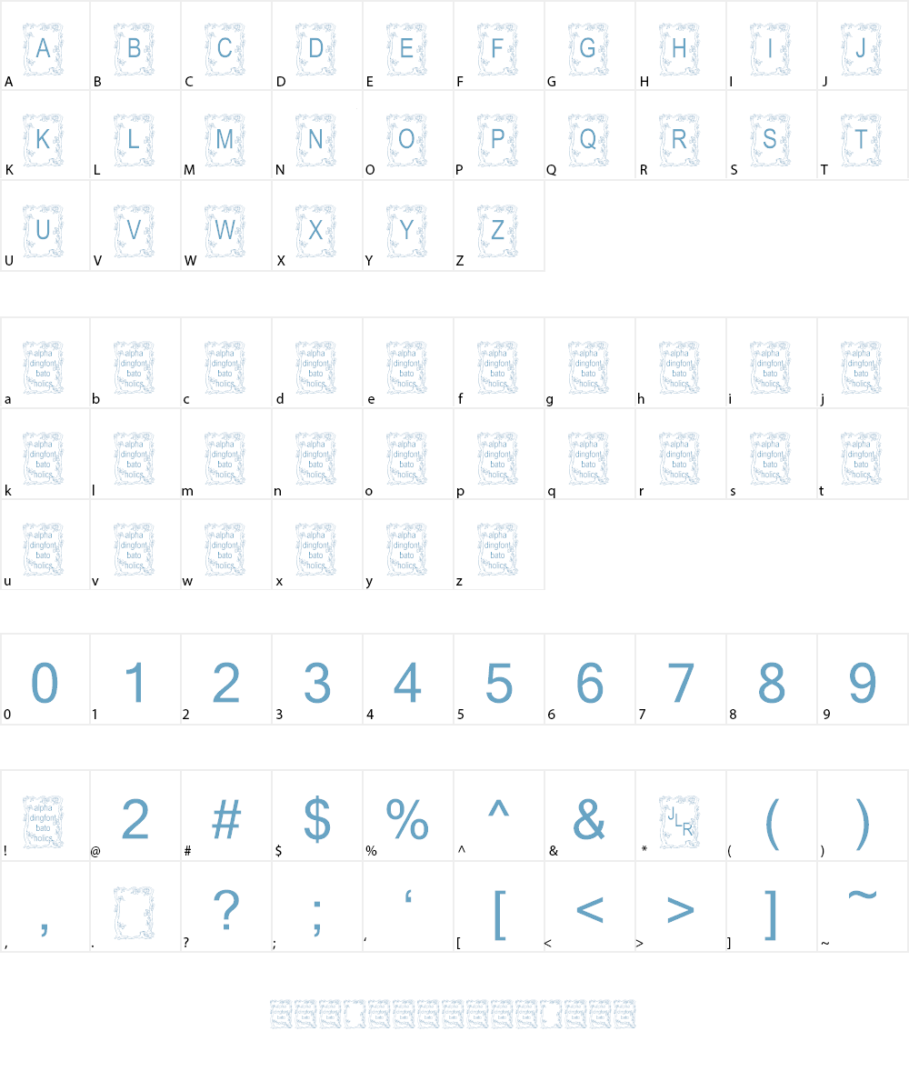 JLR Autumn2000 AH Font Character