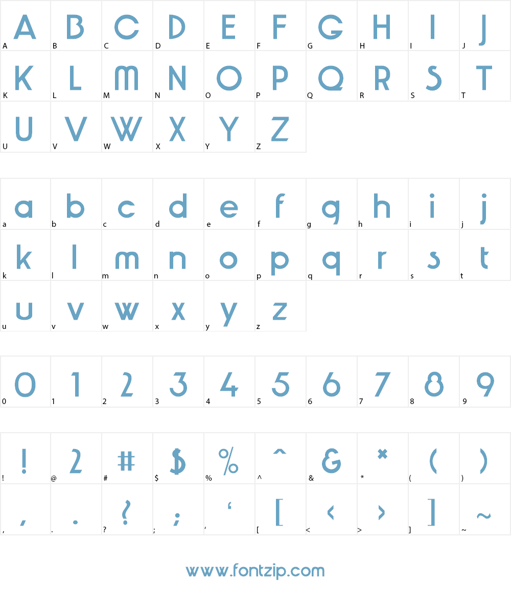 JoeLouis Font Character