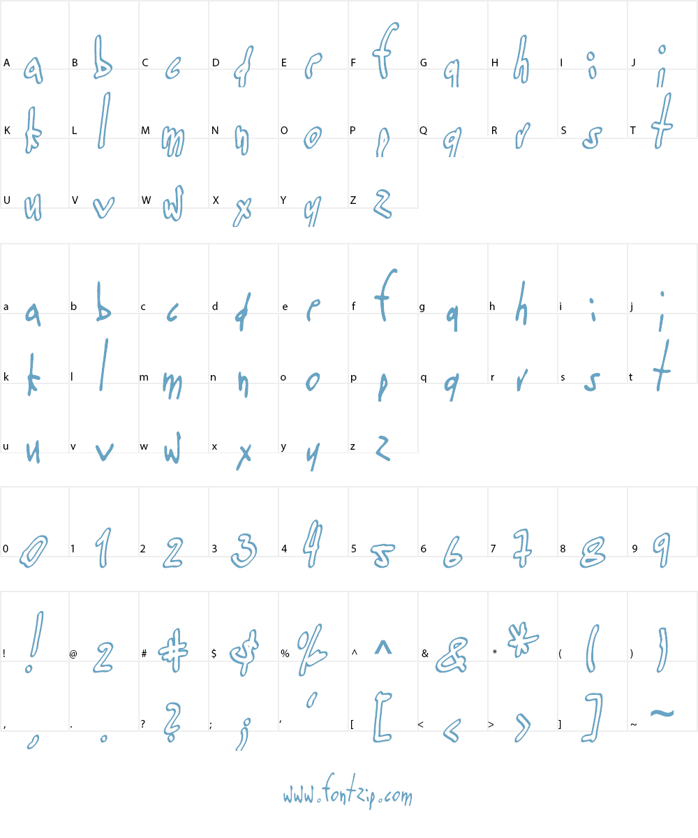 Mich Font Character