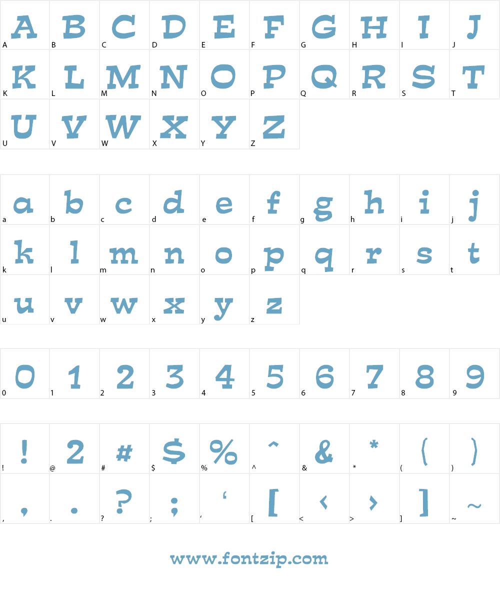 Mirisch Font Character
