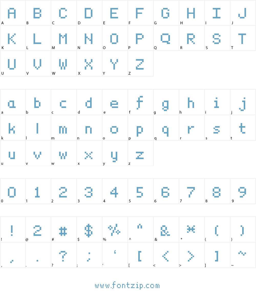 Sample Font Character