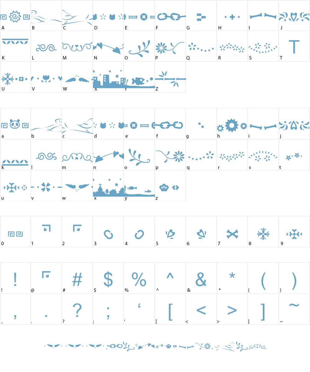 Kfon Font Character
