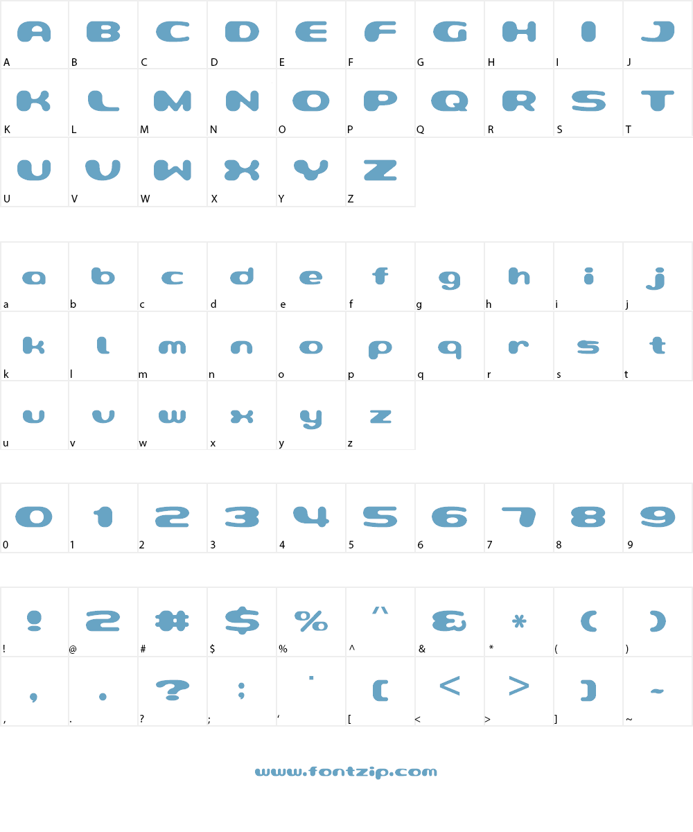 Milky Well Font Character