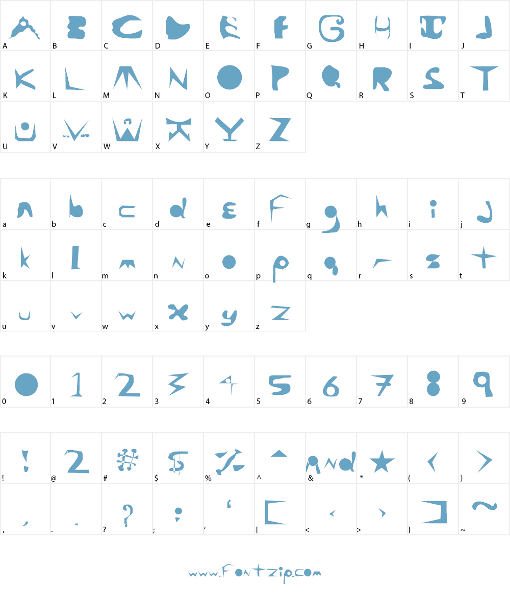 Ala Carte Font Character