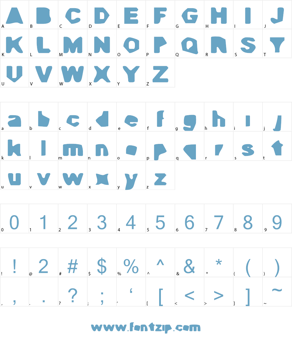 Cave Gyrl Font Character