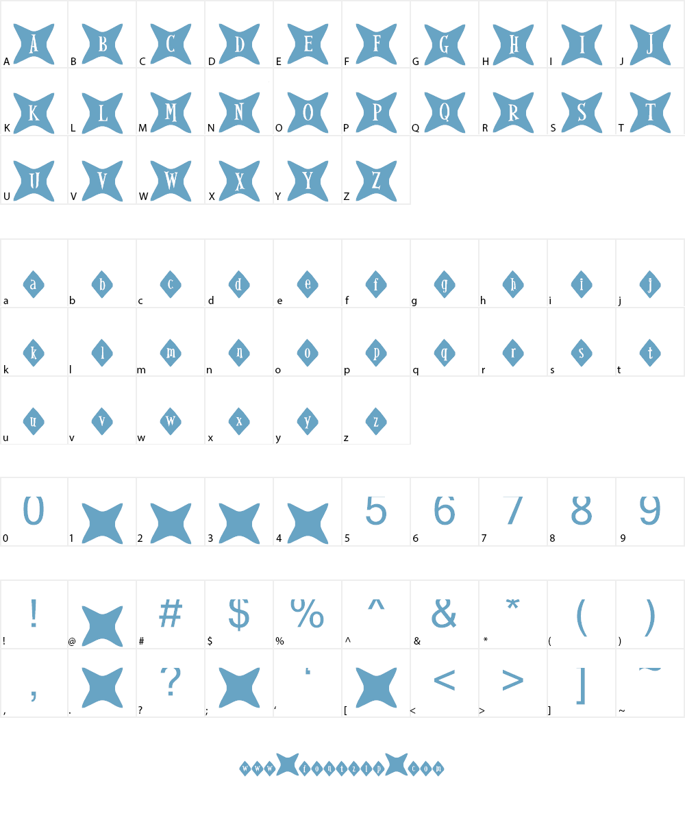 Gyrl Friday Font Character