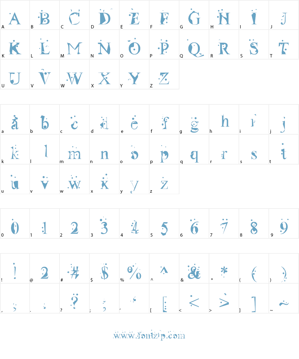 Radioactive Font Character