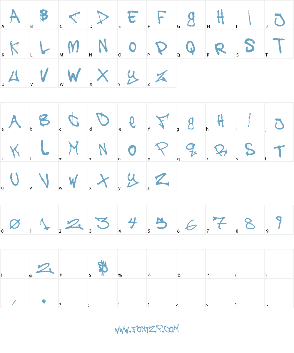 The Battle Continuez Font Character
