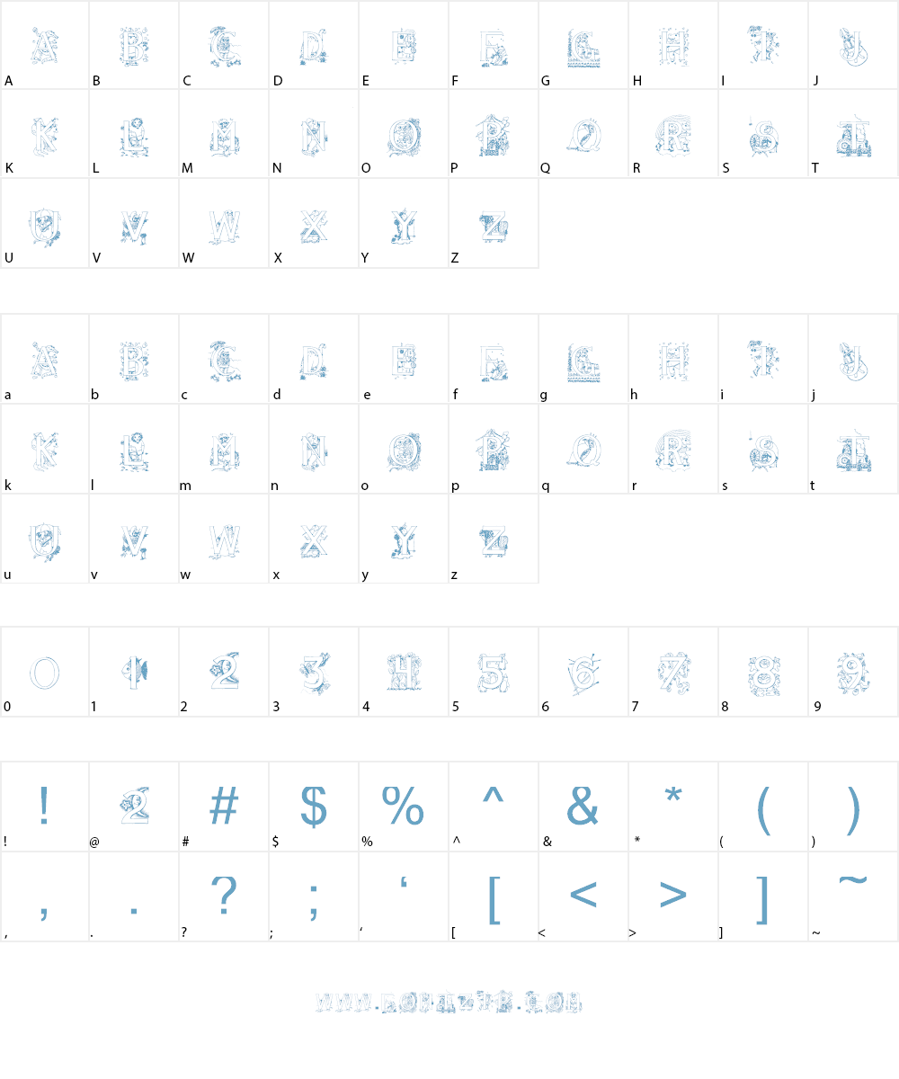 AisForAlligator Font Character