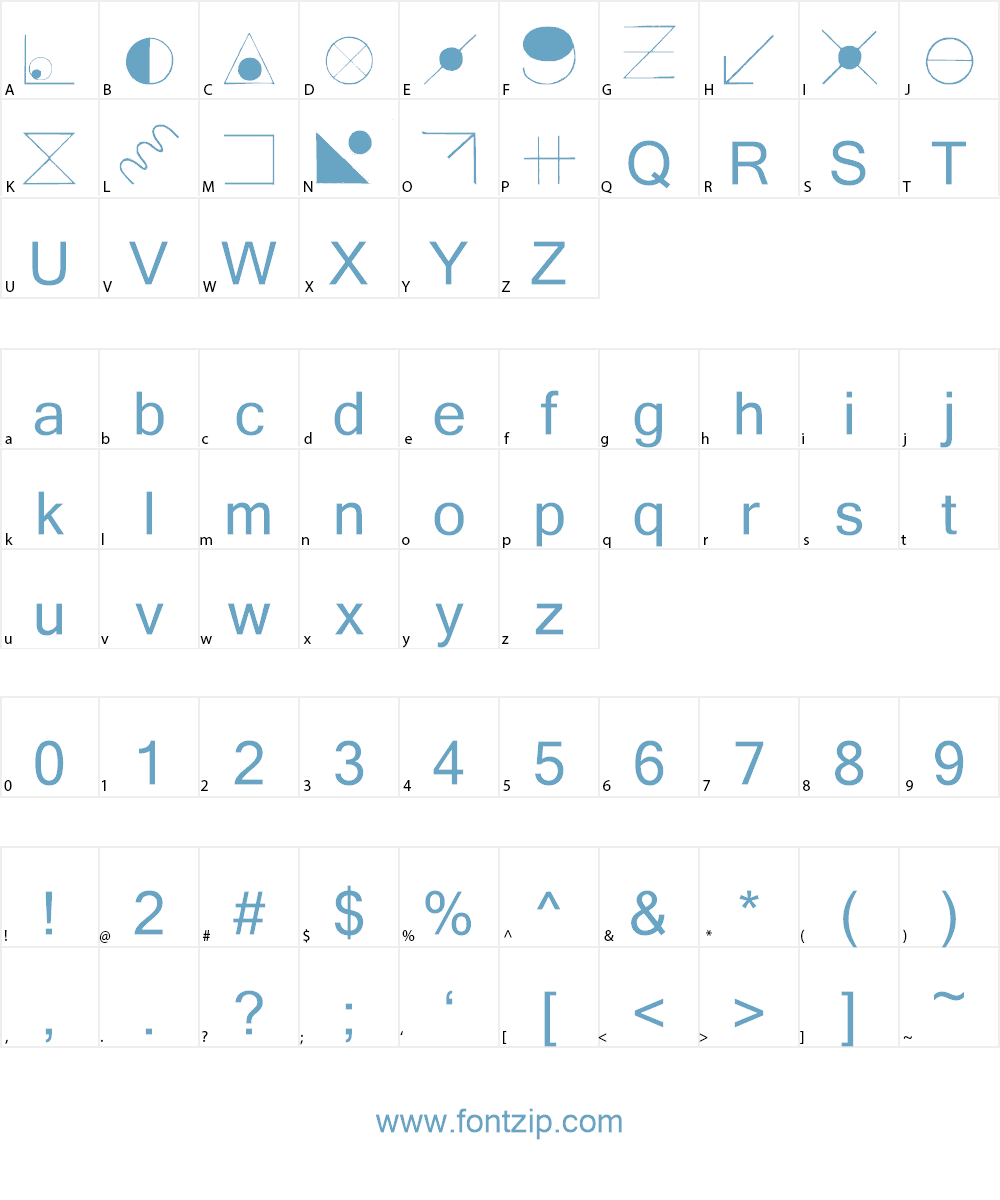 RoseXStitch Font Character