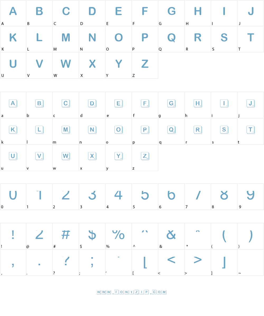 ScrambleMixed Font Character
