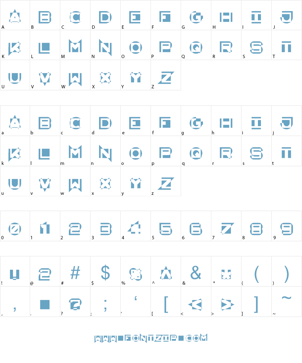 AntiMatter KG Font Character