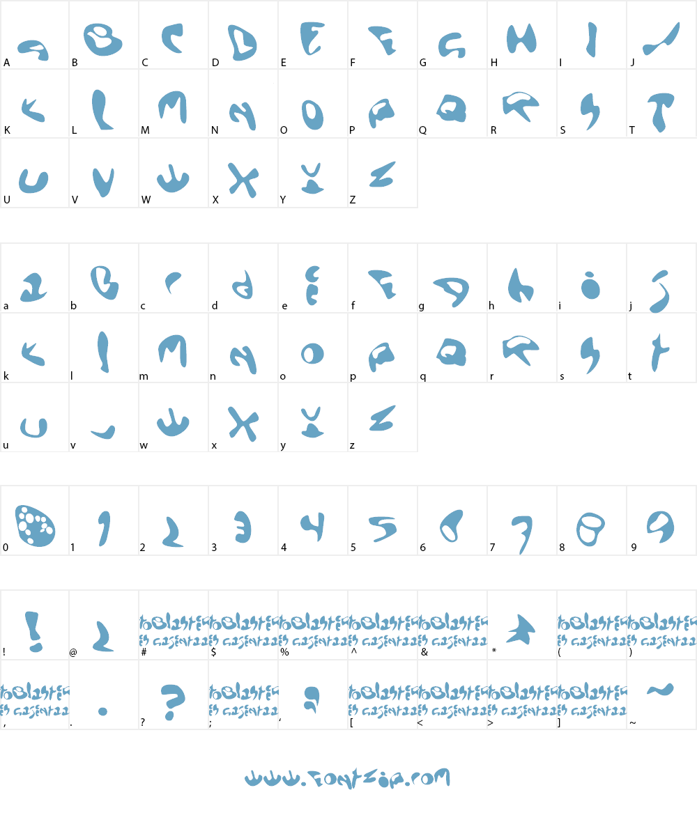 EctoBlaster Font Character