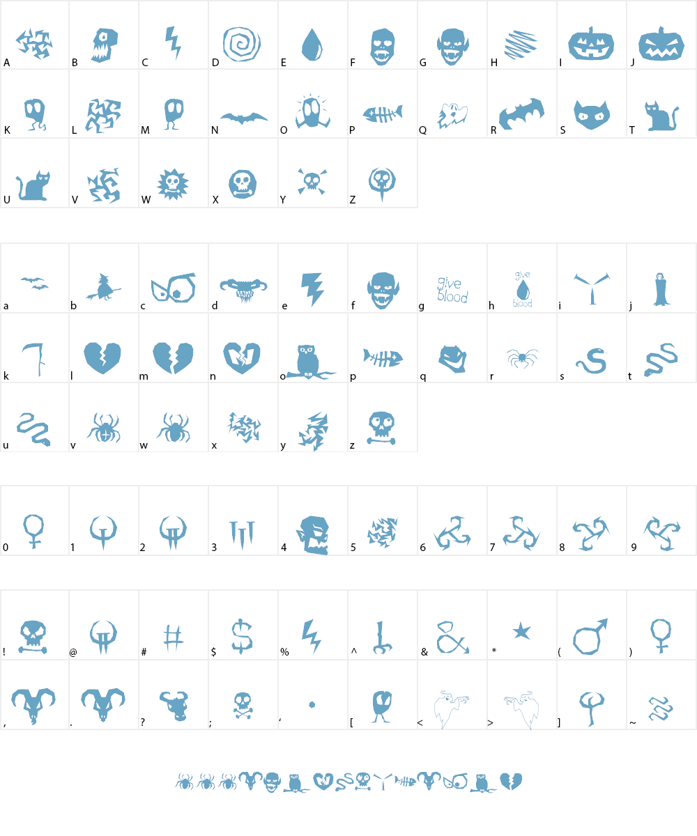 ILL oCtoBer Font Character