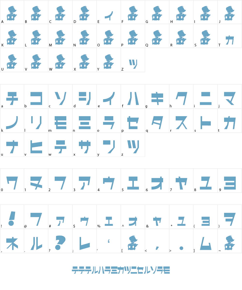 Cyborg Classic Font Character