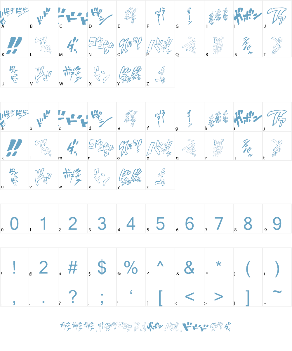 Jojomix Font Character