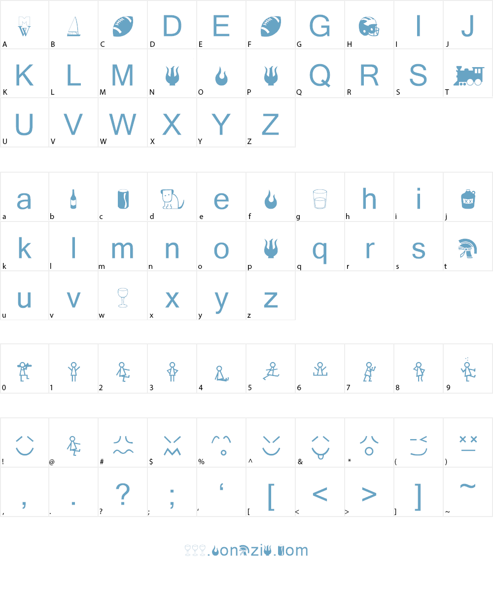 Mattbats Font Character