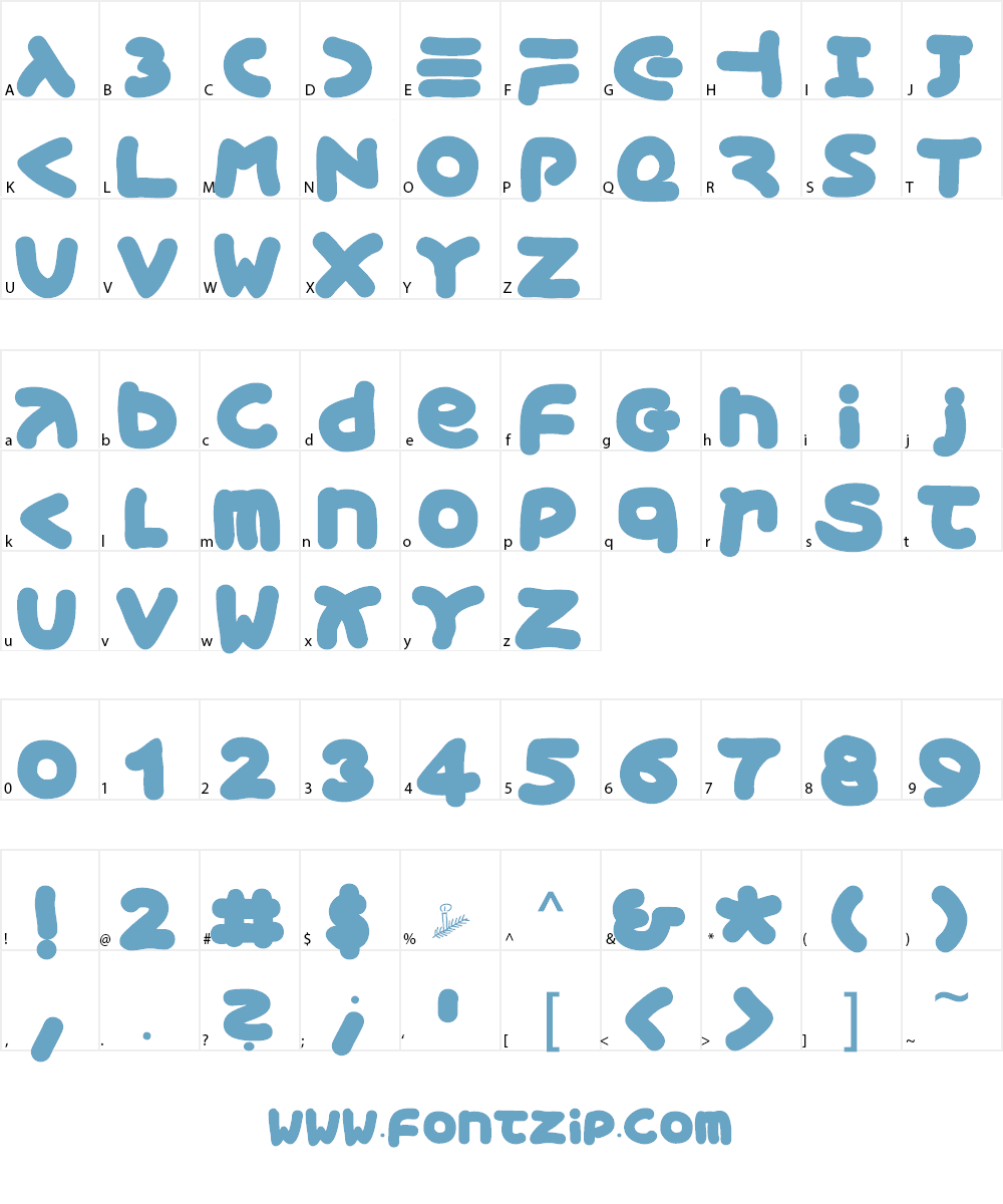 Xmas Gingerbread Font Character