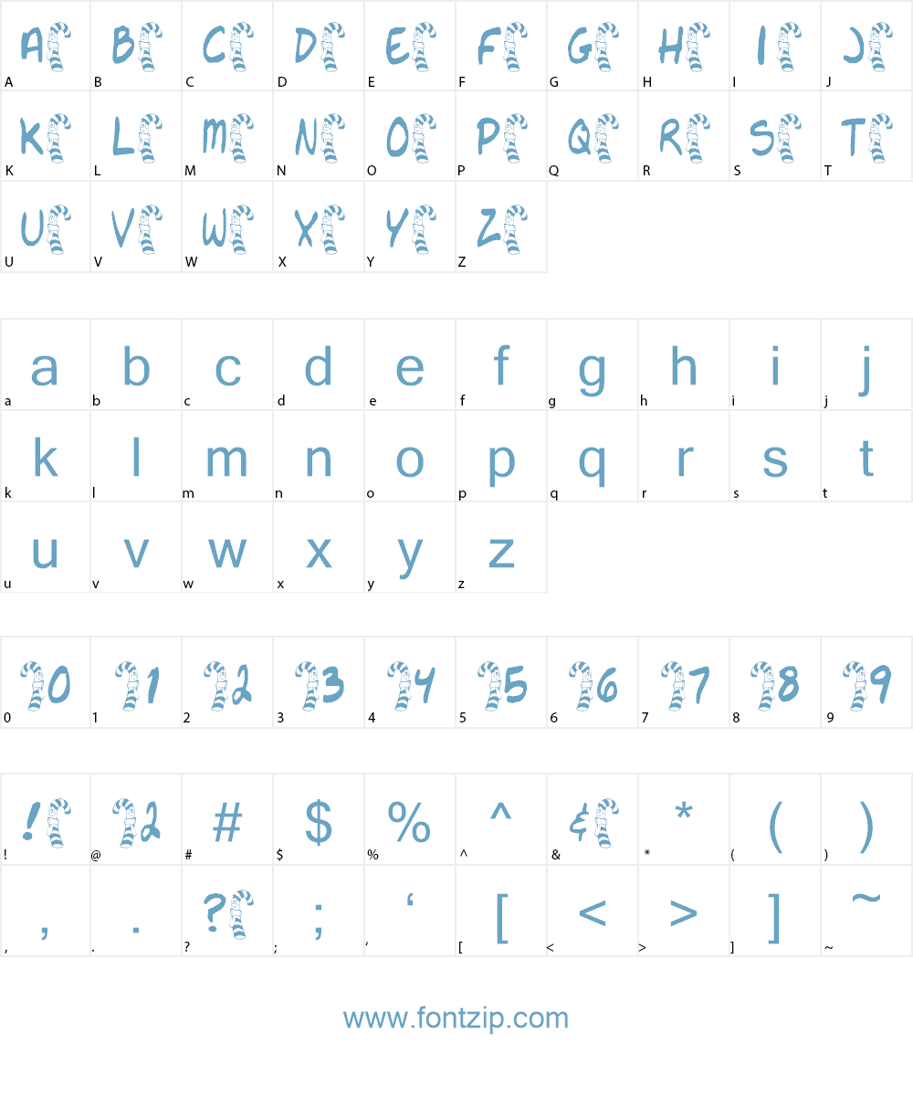 Citizen Cane Font Character
