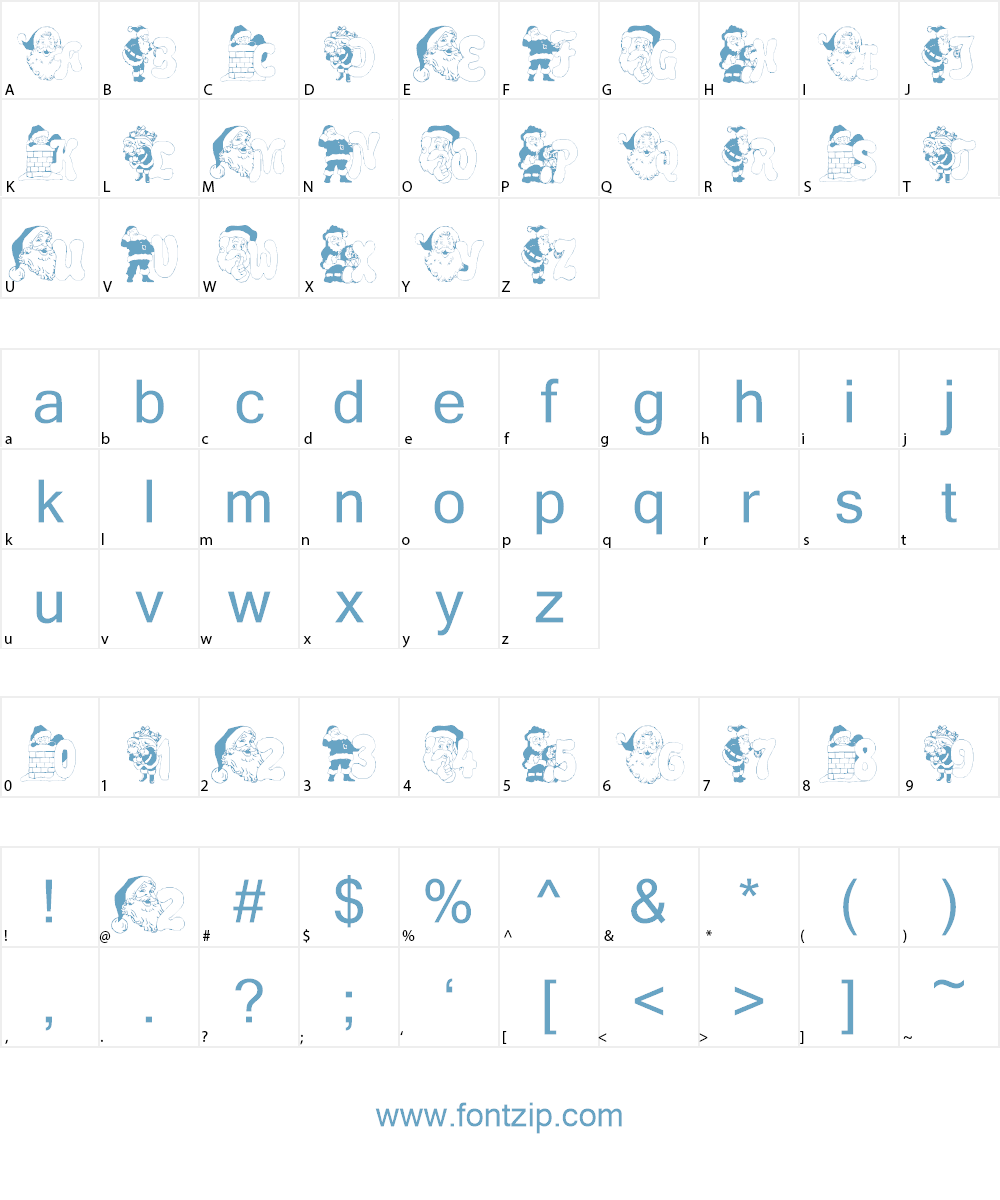 Kringle Kapers Font Character