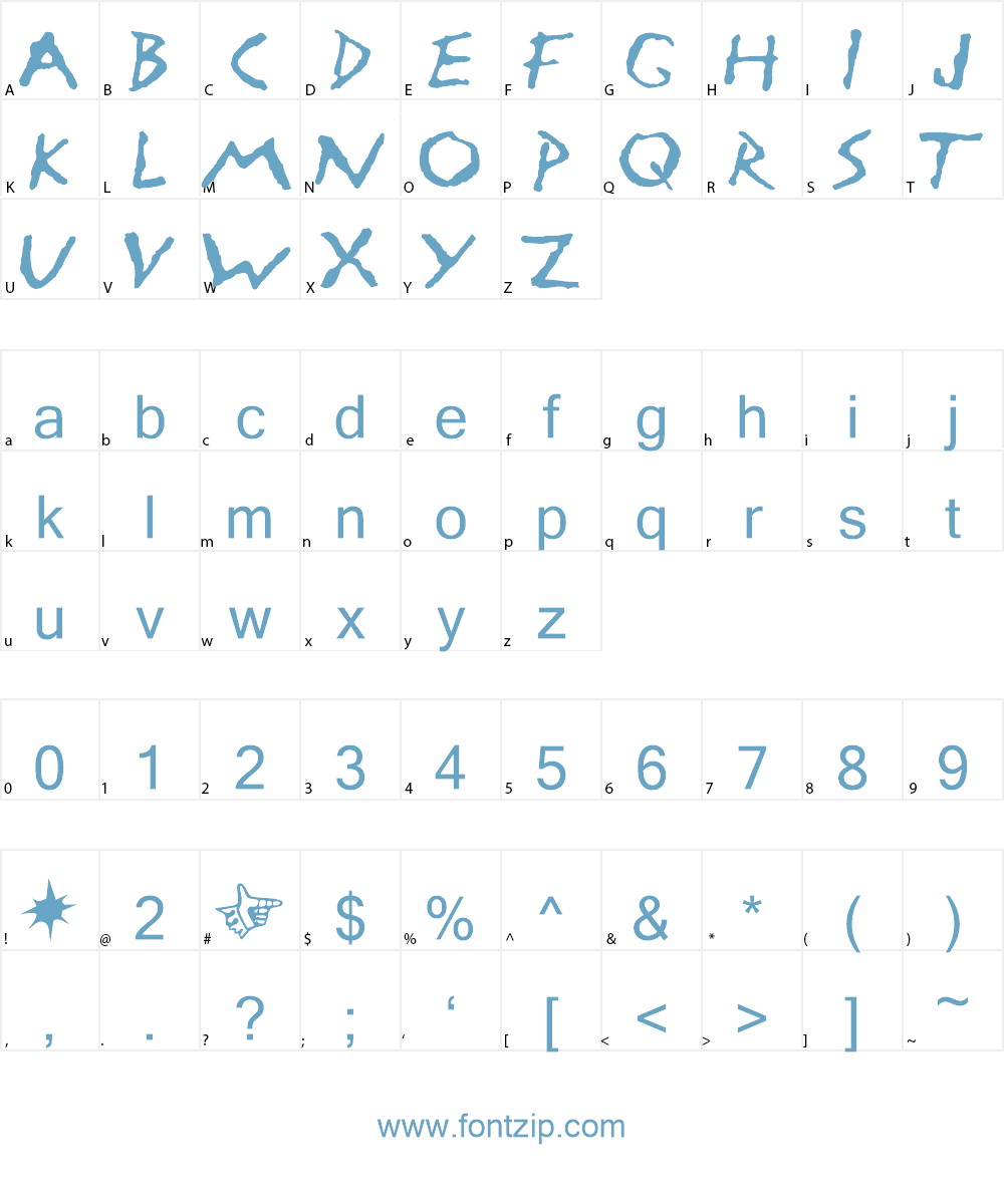 Armageddon Font Character