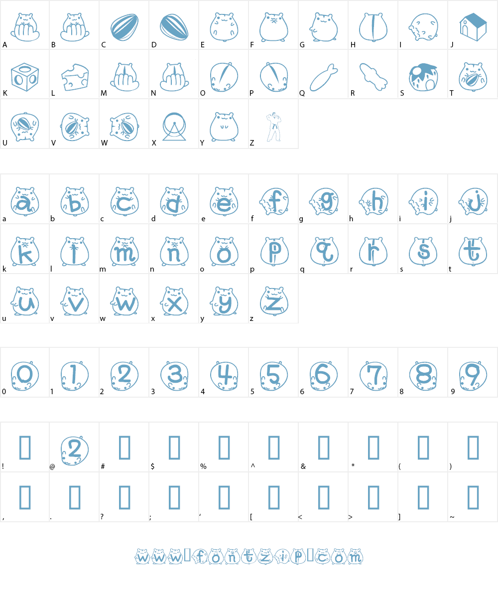 gracie Font Character