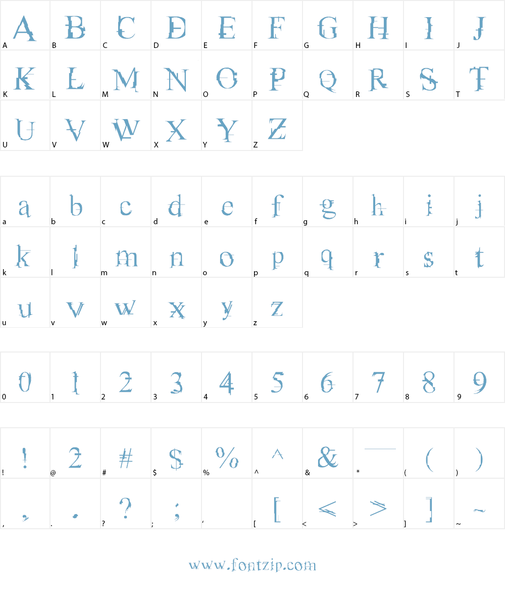 MATRIX Font Character
