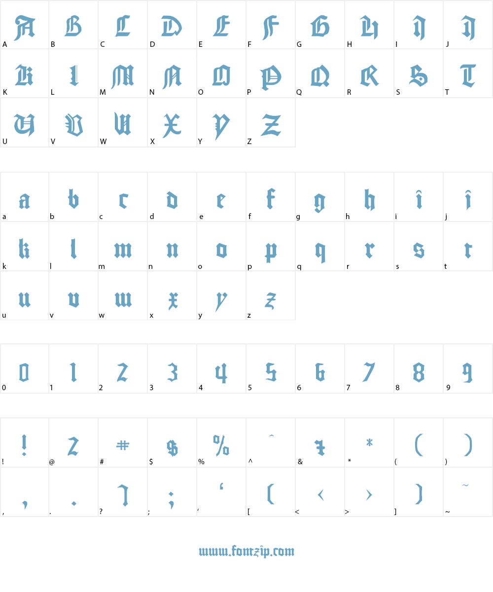 GoodCityModern Font Character
