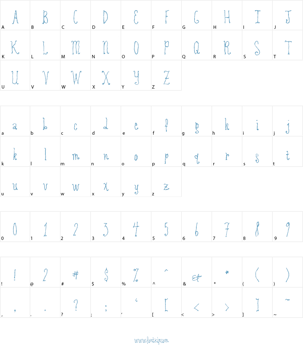Revolving Door Font Character