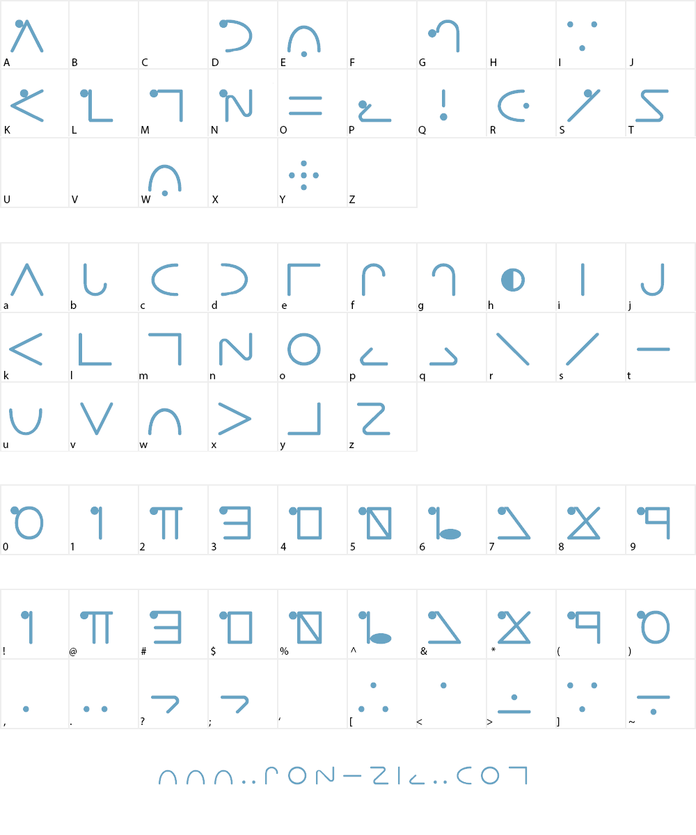 Wibble Font Character