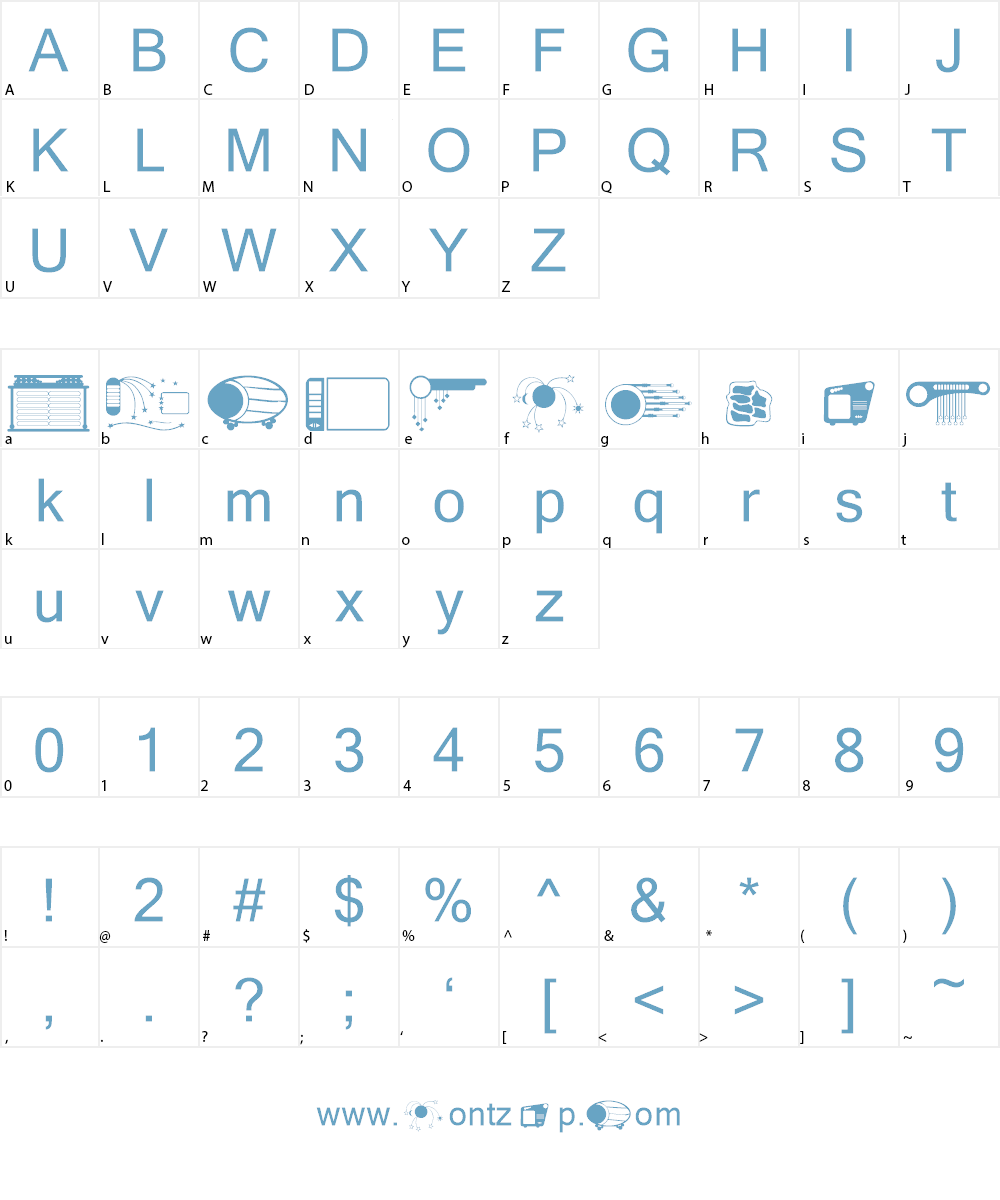 ap fancynavs Font Character