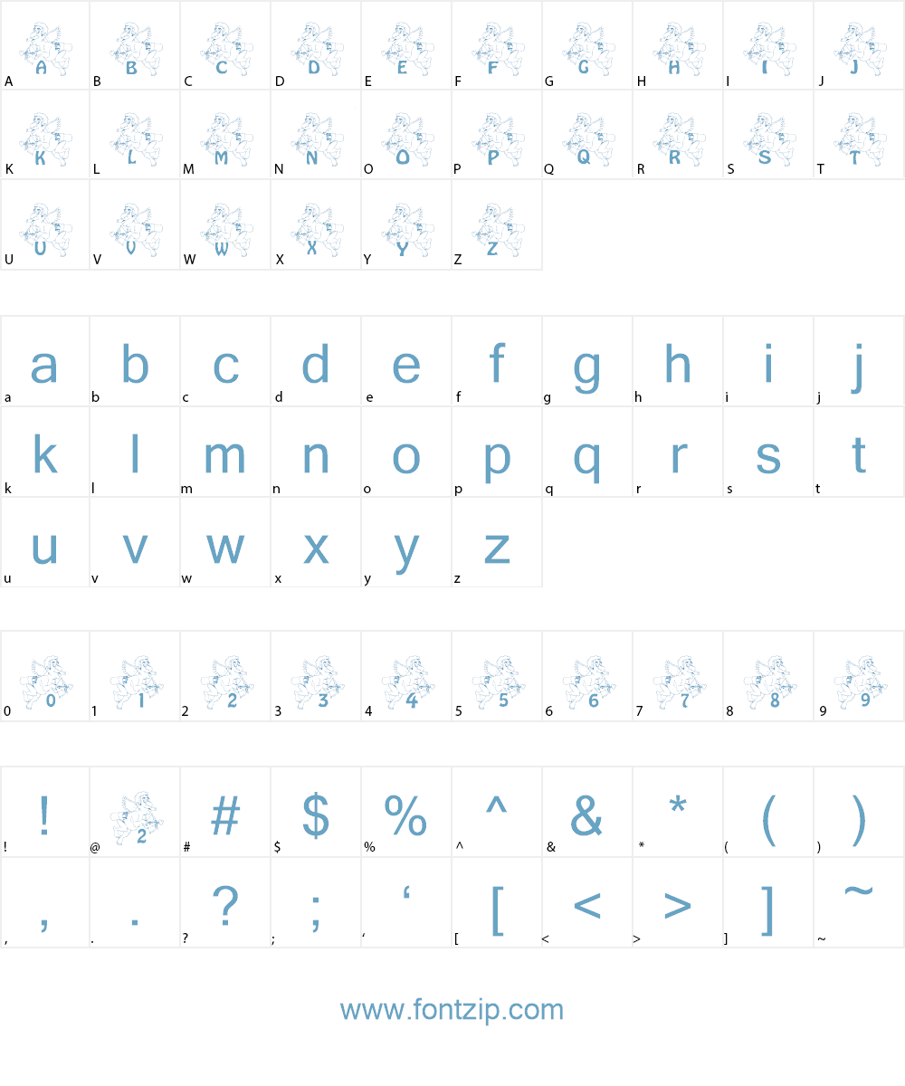 Cupidity Font Character