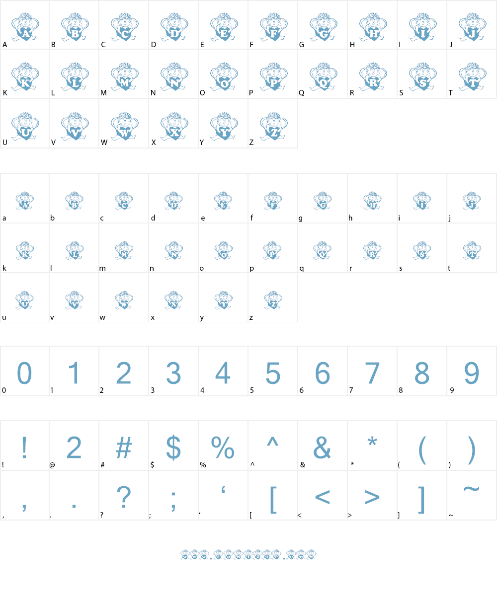 JNKANGELLUV Font Character