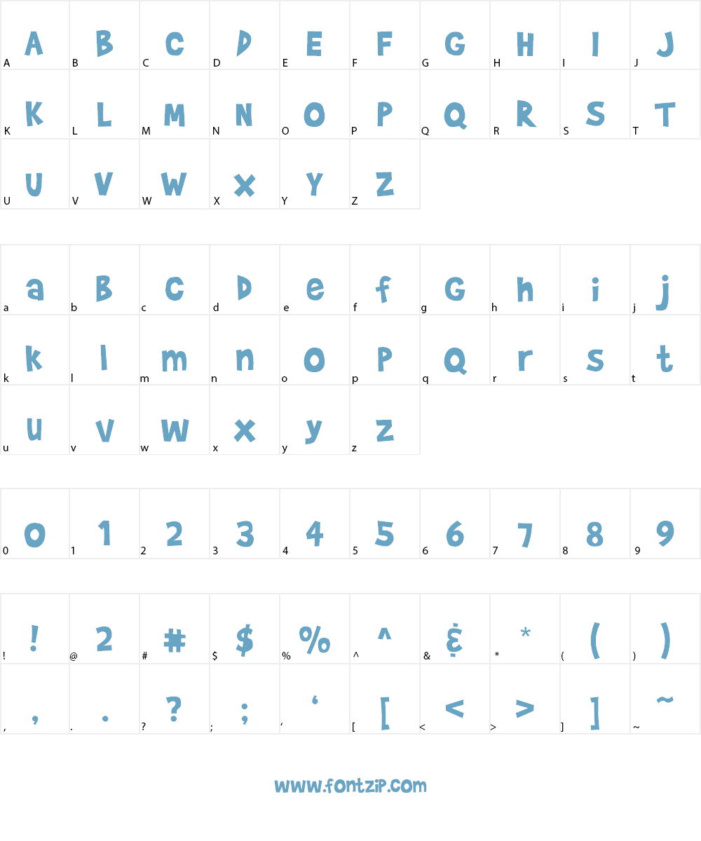 Brady Bunch Font Character