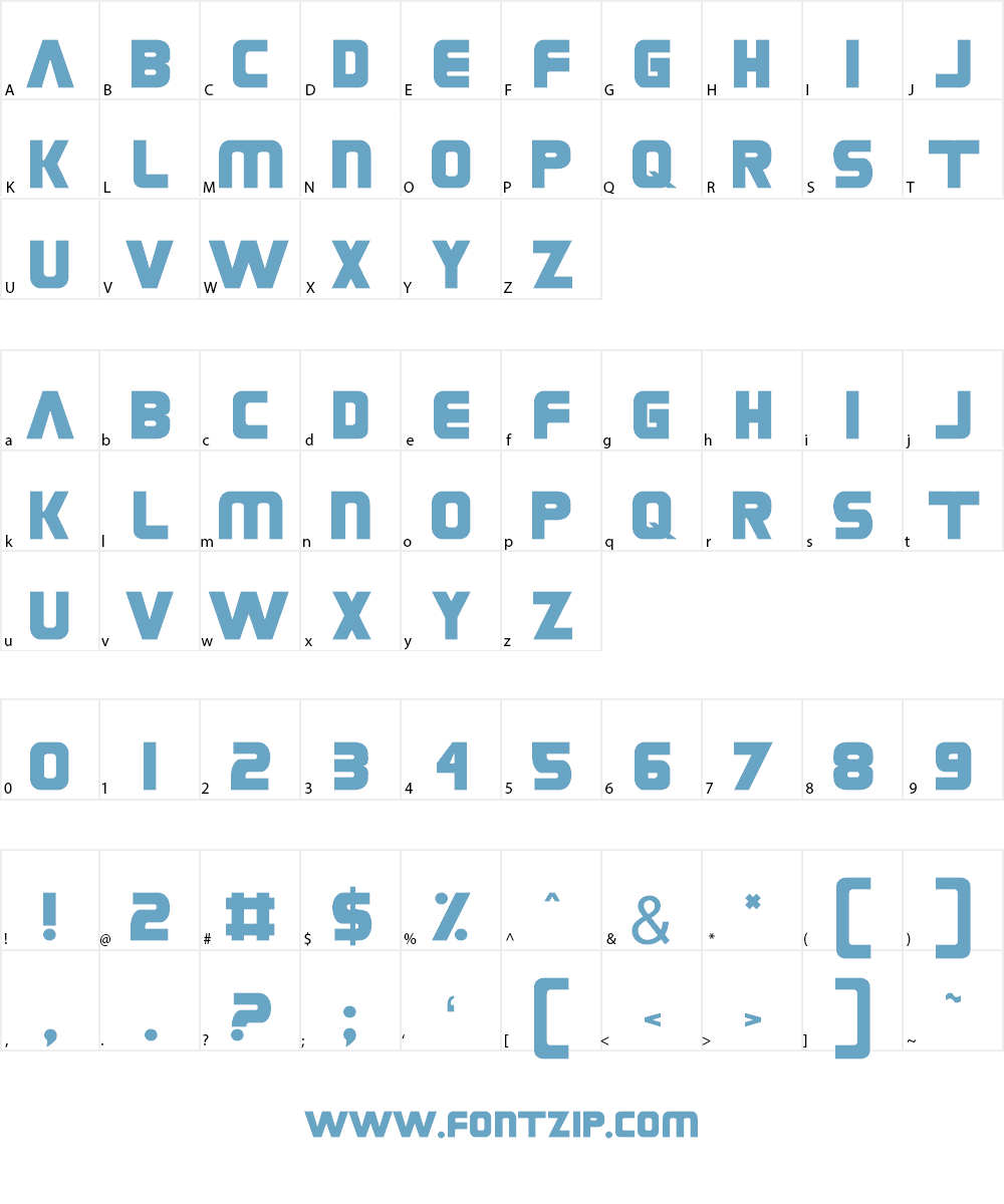 Grungerocker Font Character