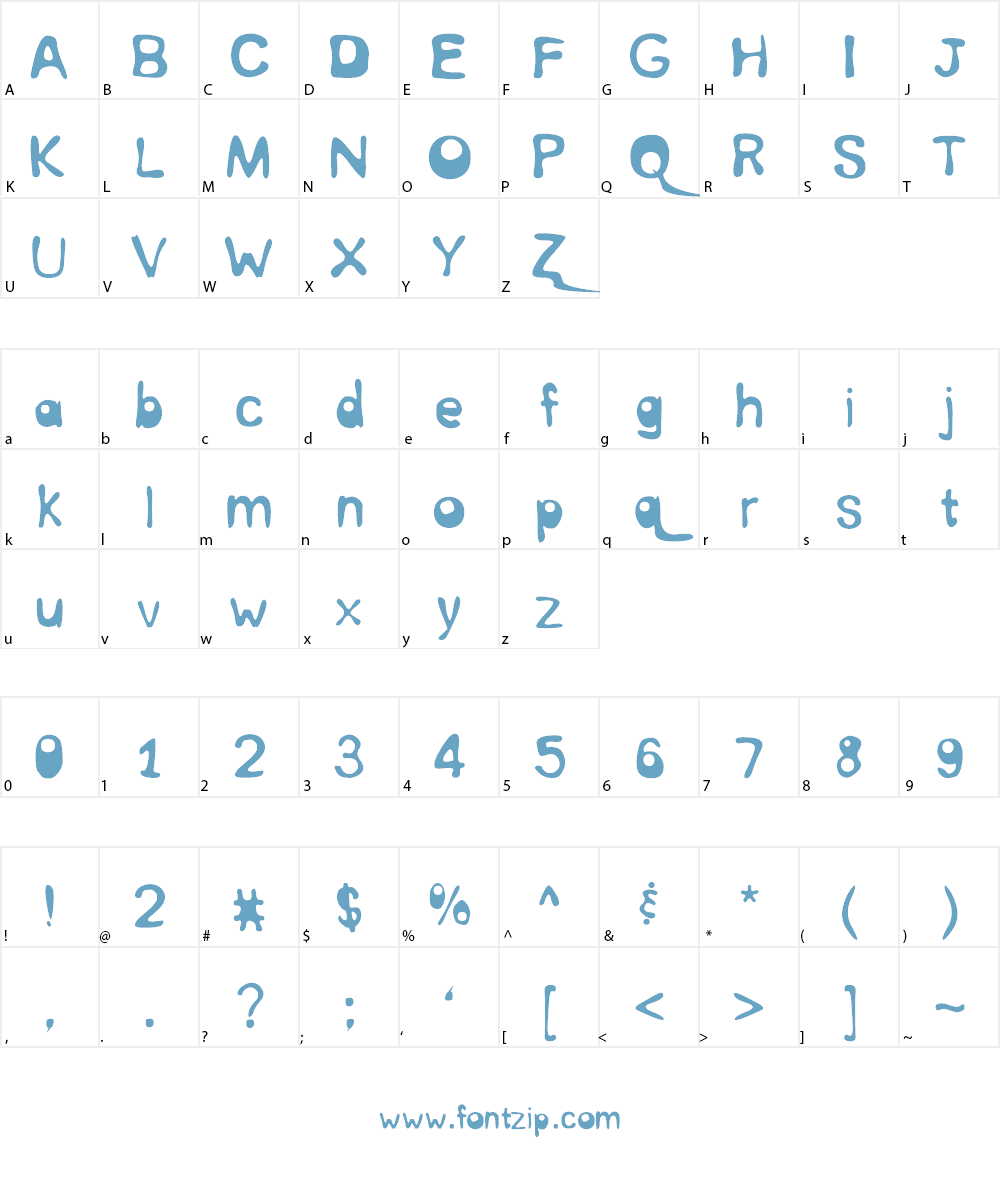 InterNuT Font Character