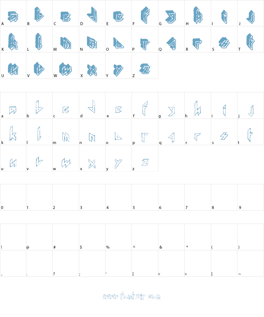 Iron Mathbook Font Character