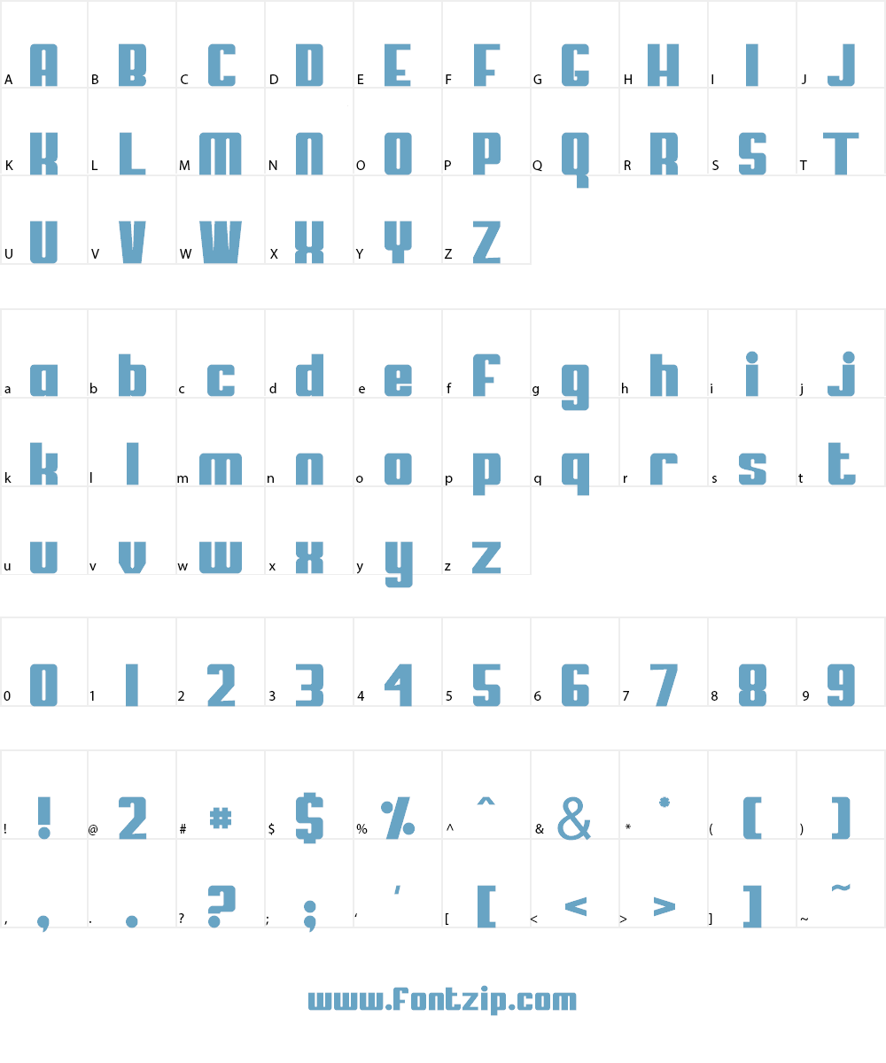Park Font Character