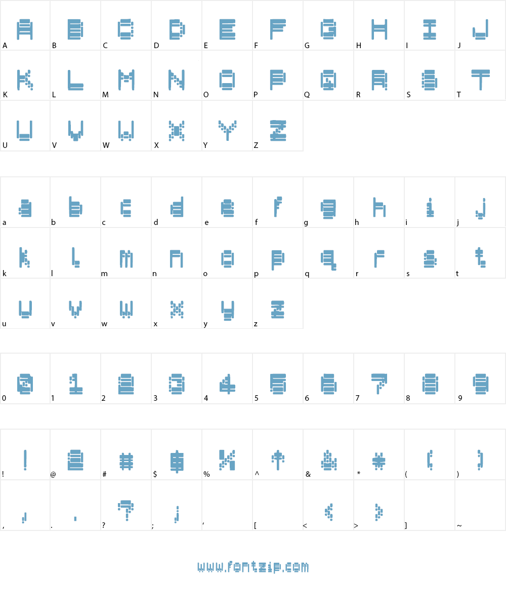 spectrum smudged Font Character