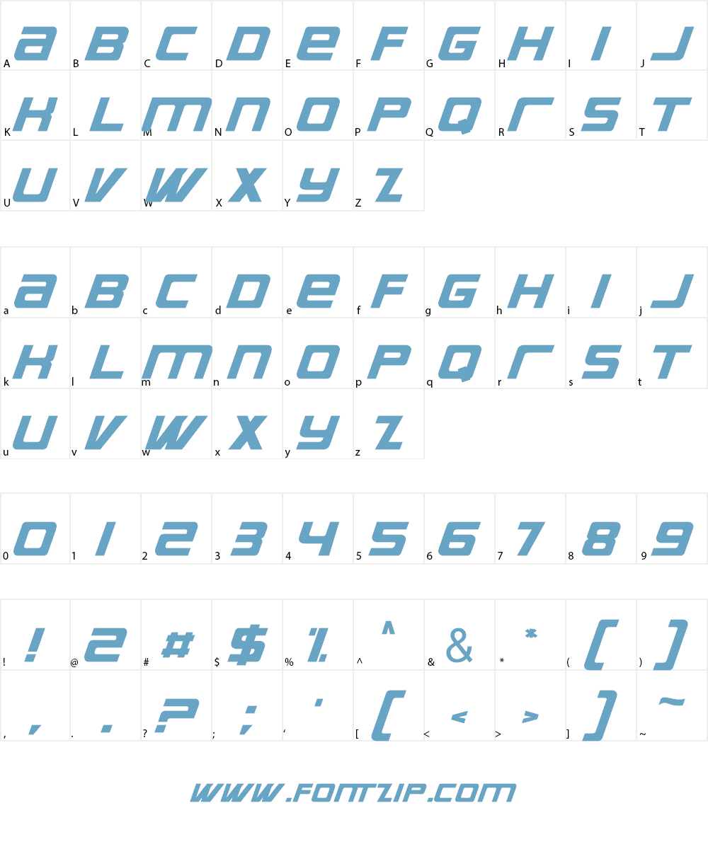 Bauer Font Character