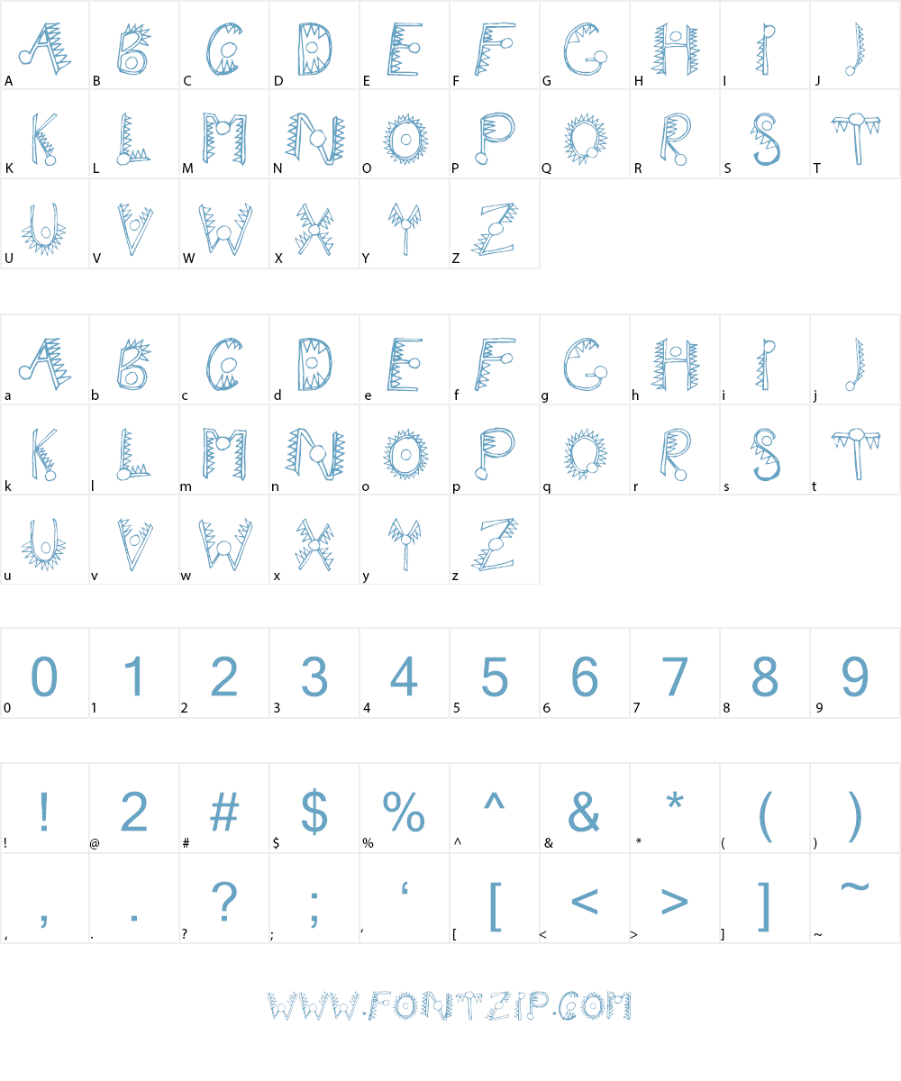 Hathor Font Character