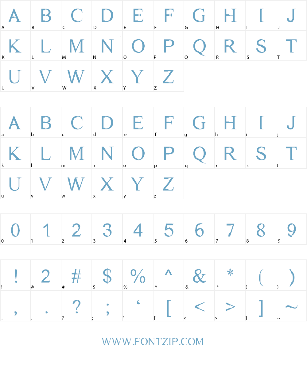 Dichotomy Font Character