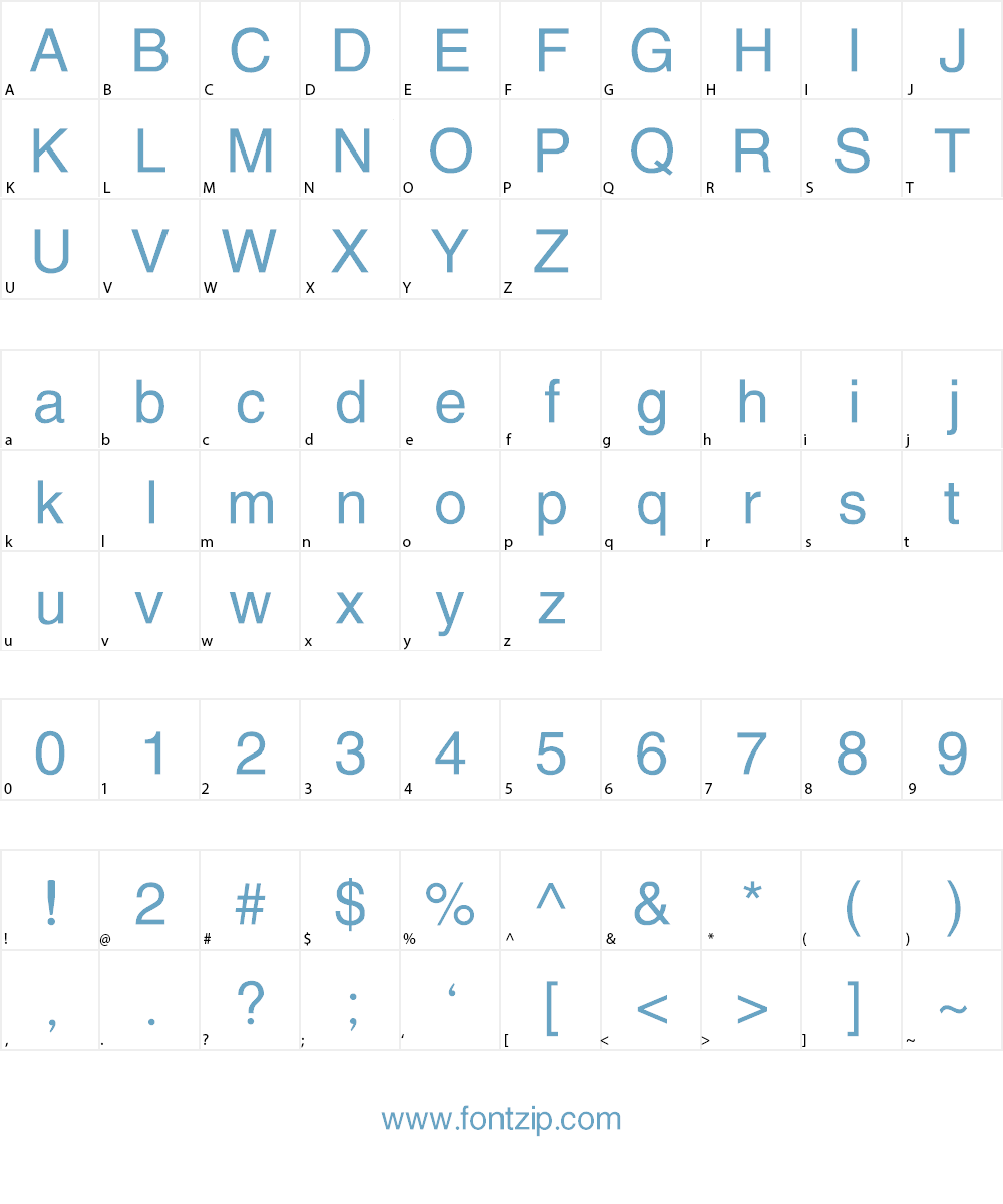 Protestant Font Character
