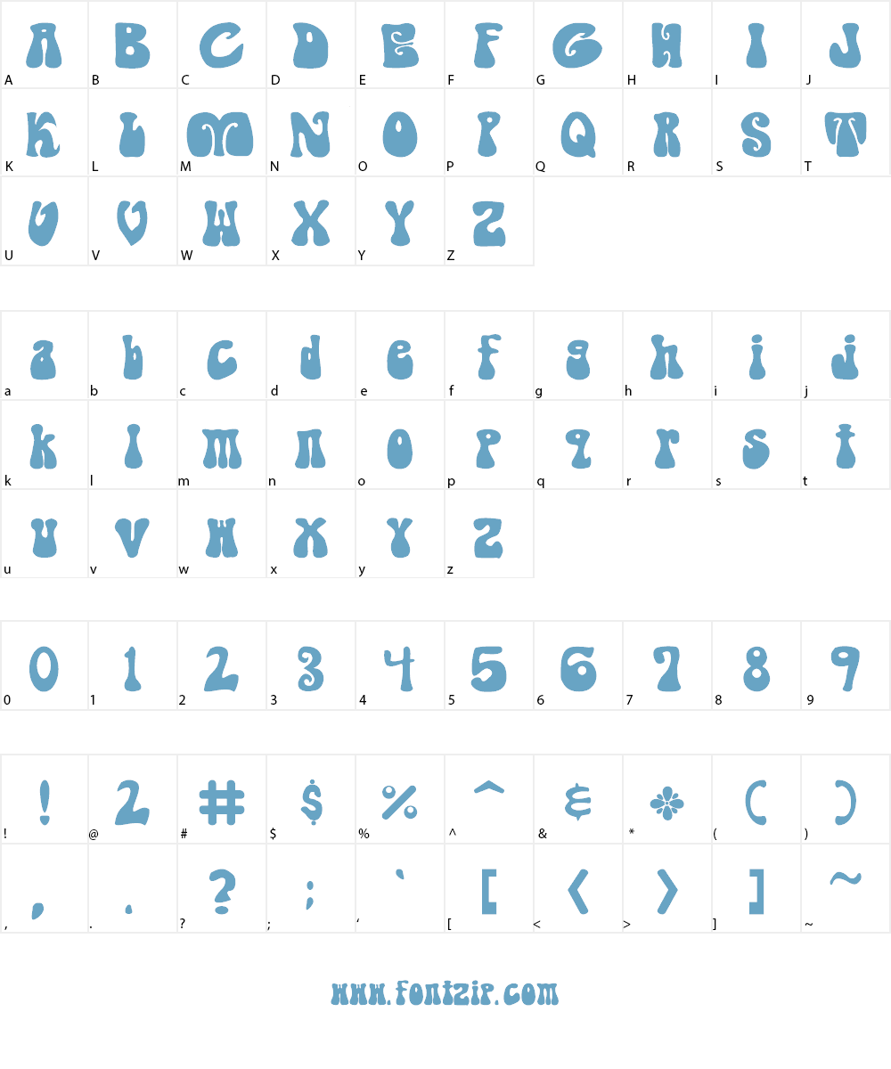 Shagadelic Font Character