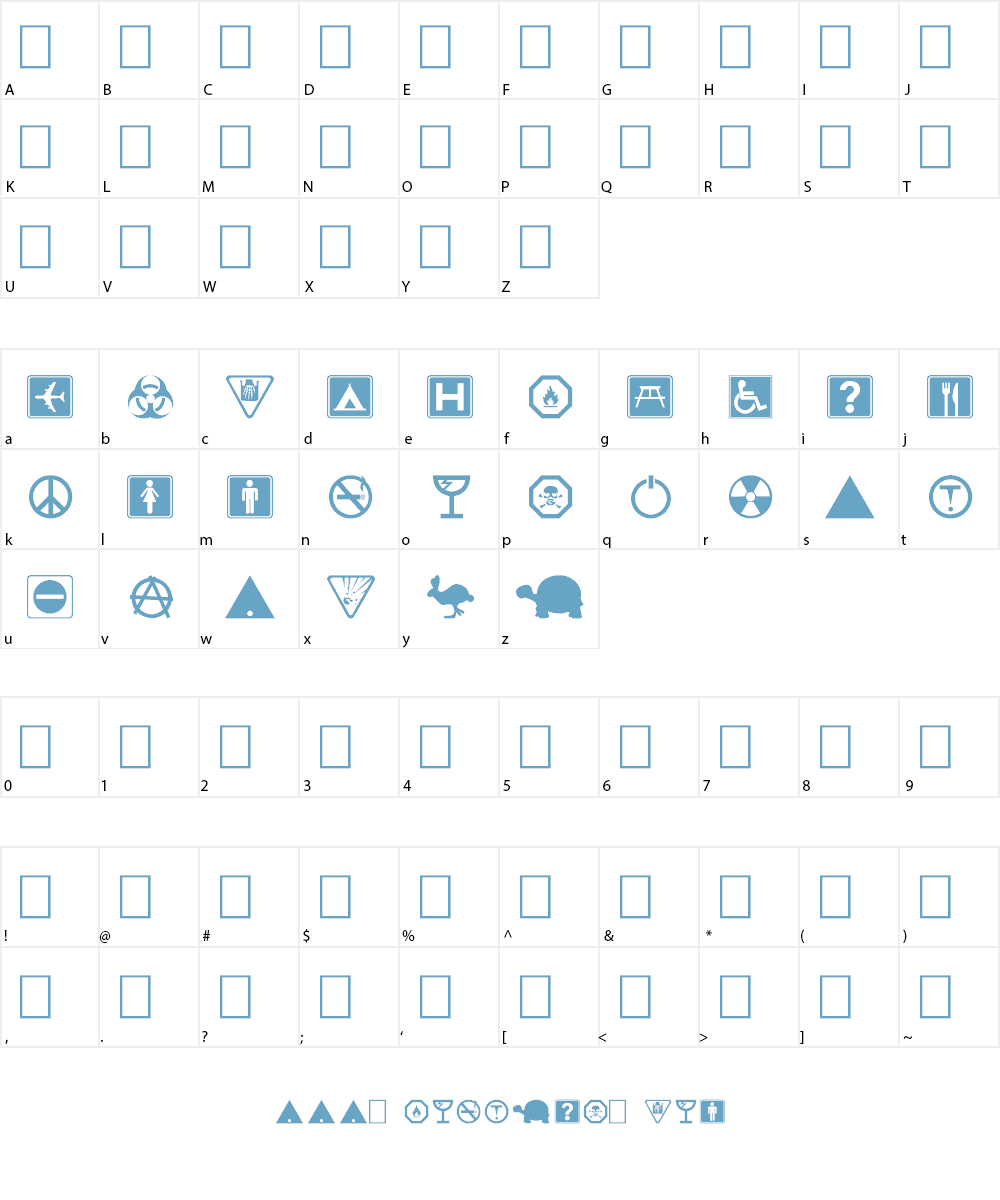 Symbolix Font Character