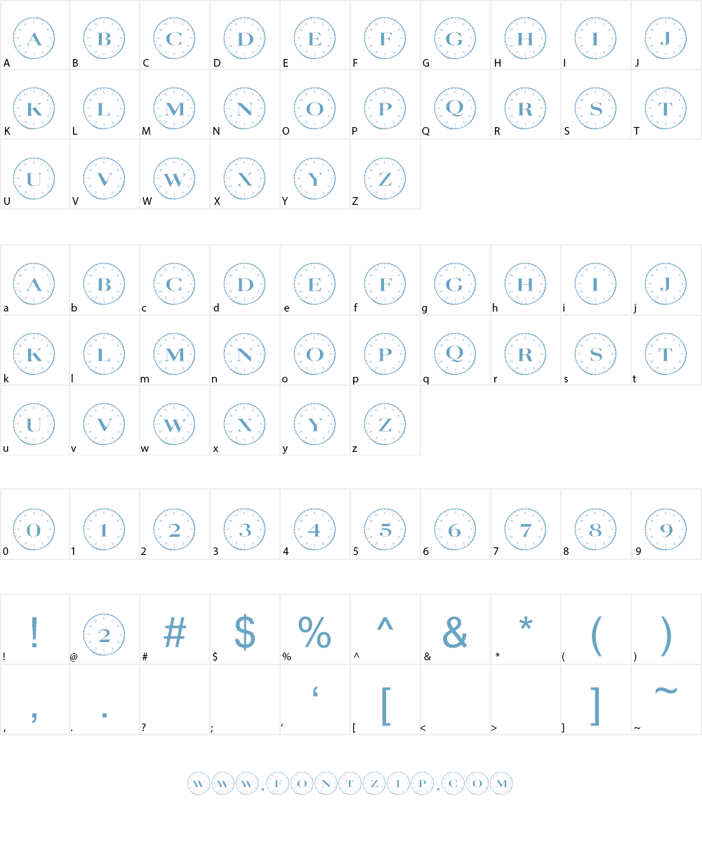 101! Compass Font Character