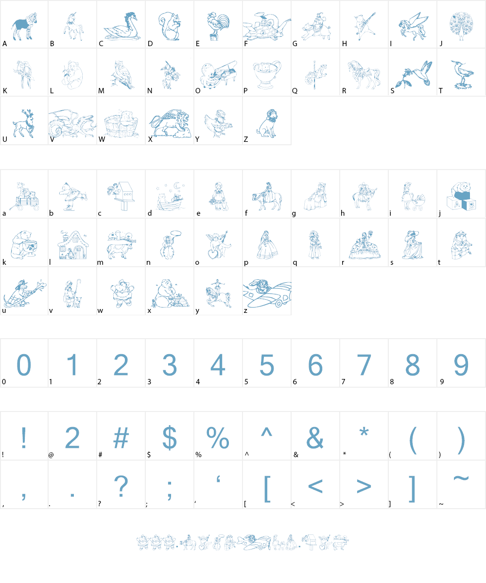 DingDelights Font Character